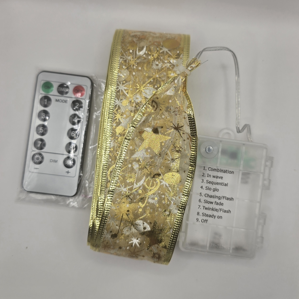 2pc Gold LED Ribbon with Remote - Picture 9 of 15